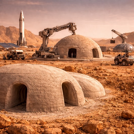 Sustainability-in-Tech : Bacteria Could Turn Martian Soil Into Sustainable Building Material