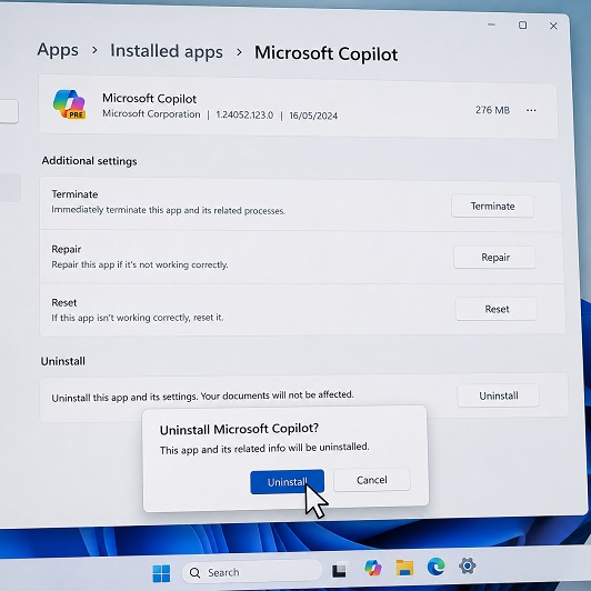 Microsoft Makes Copilot Optional In Windows 11